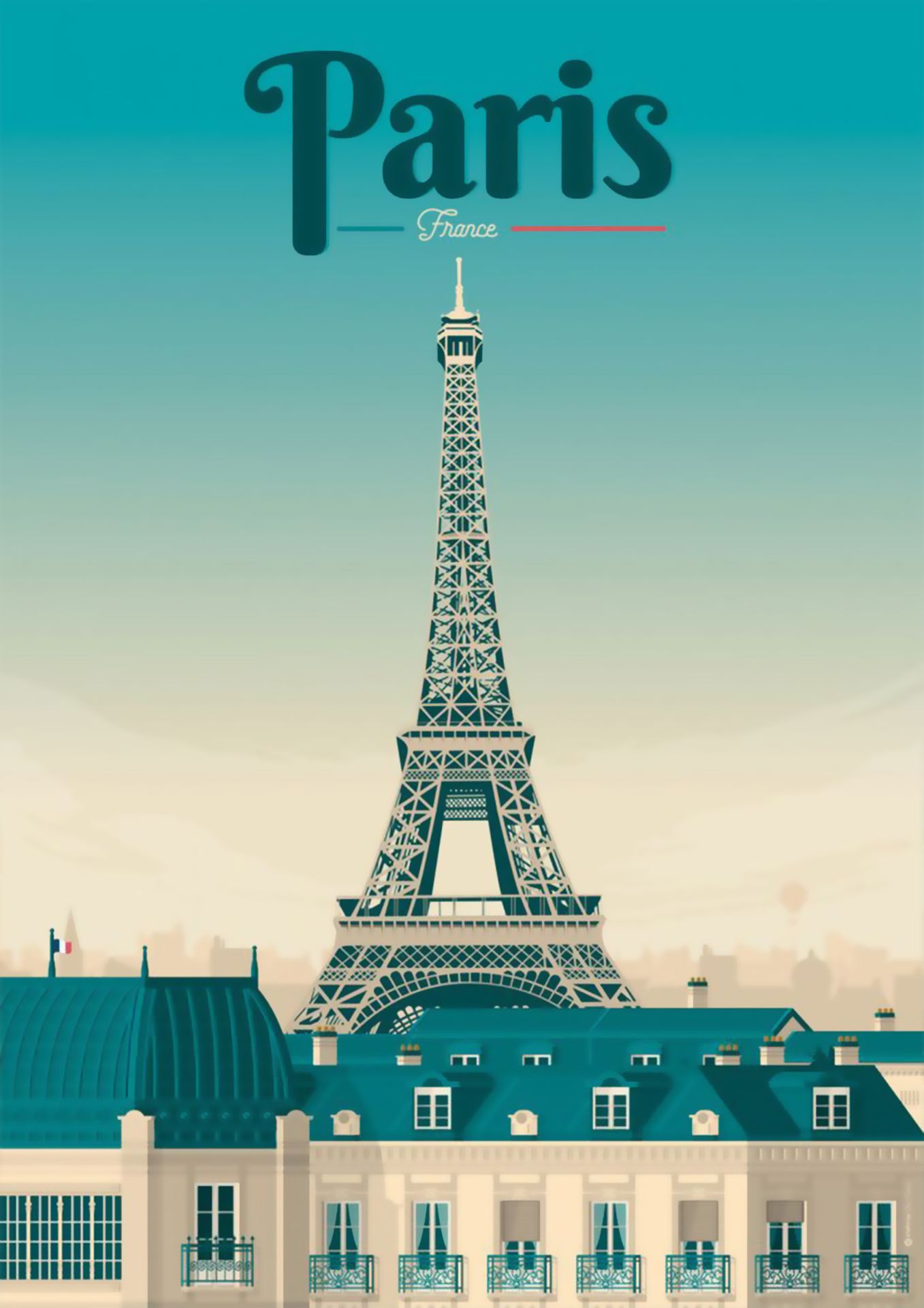 Paris, France Travel Poster