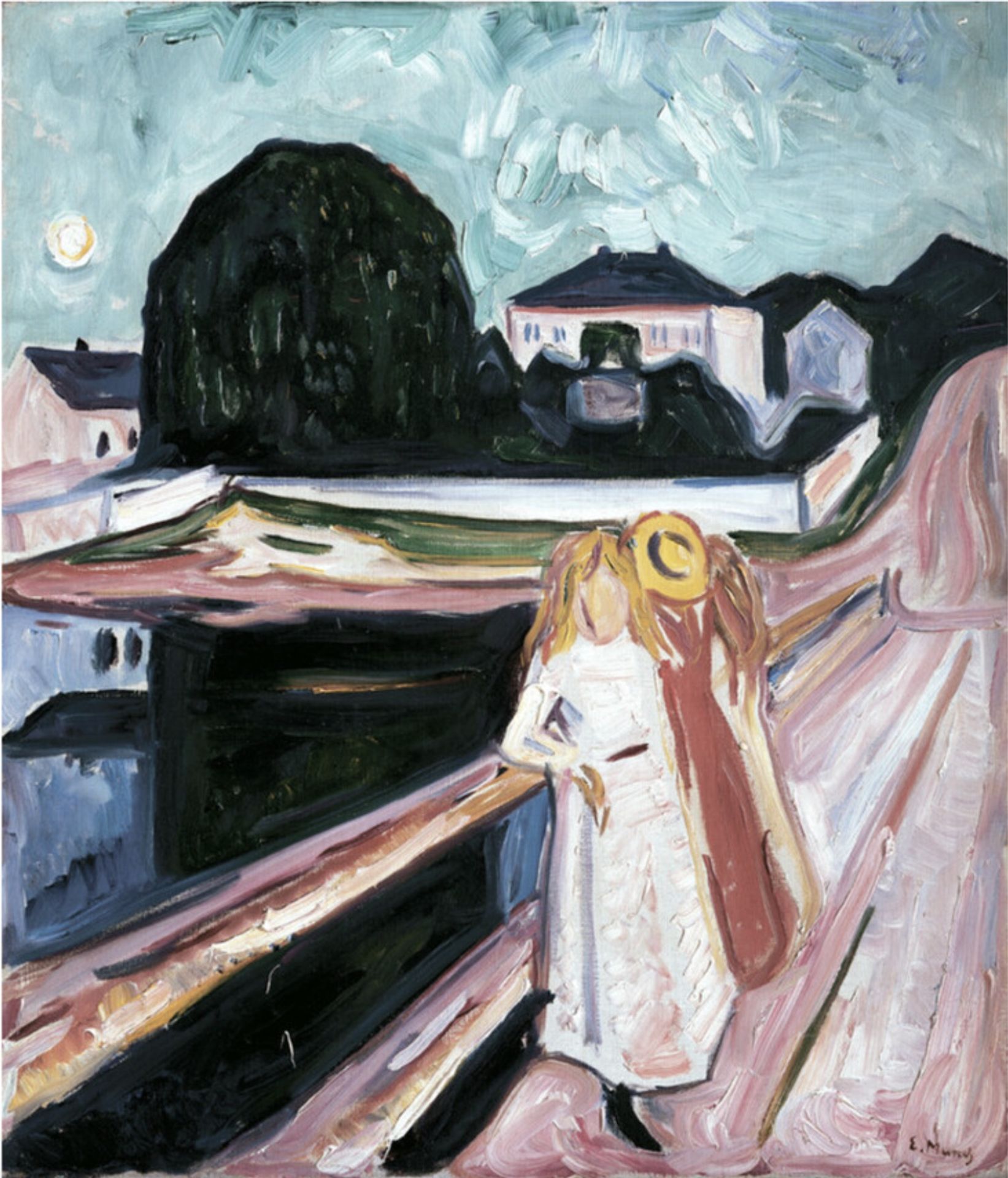 Edvard Munch "Girls on the Pier, 1904" Offset Lithograph