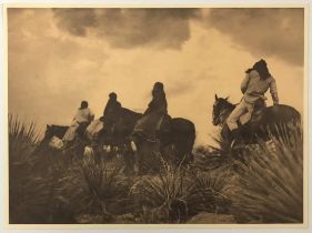 Edward Curtis-Apache Before the Storm, 1906