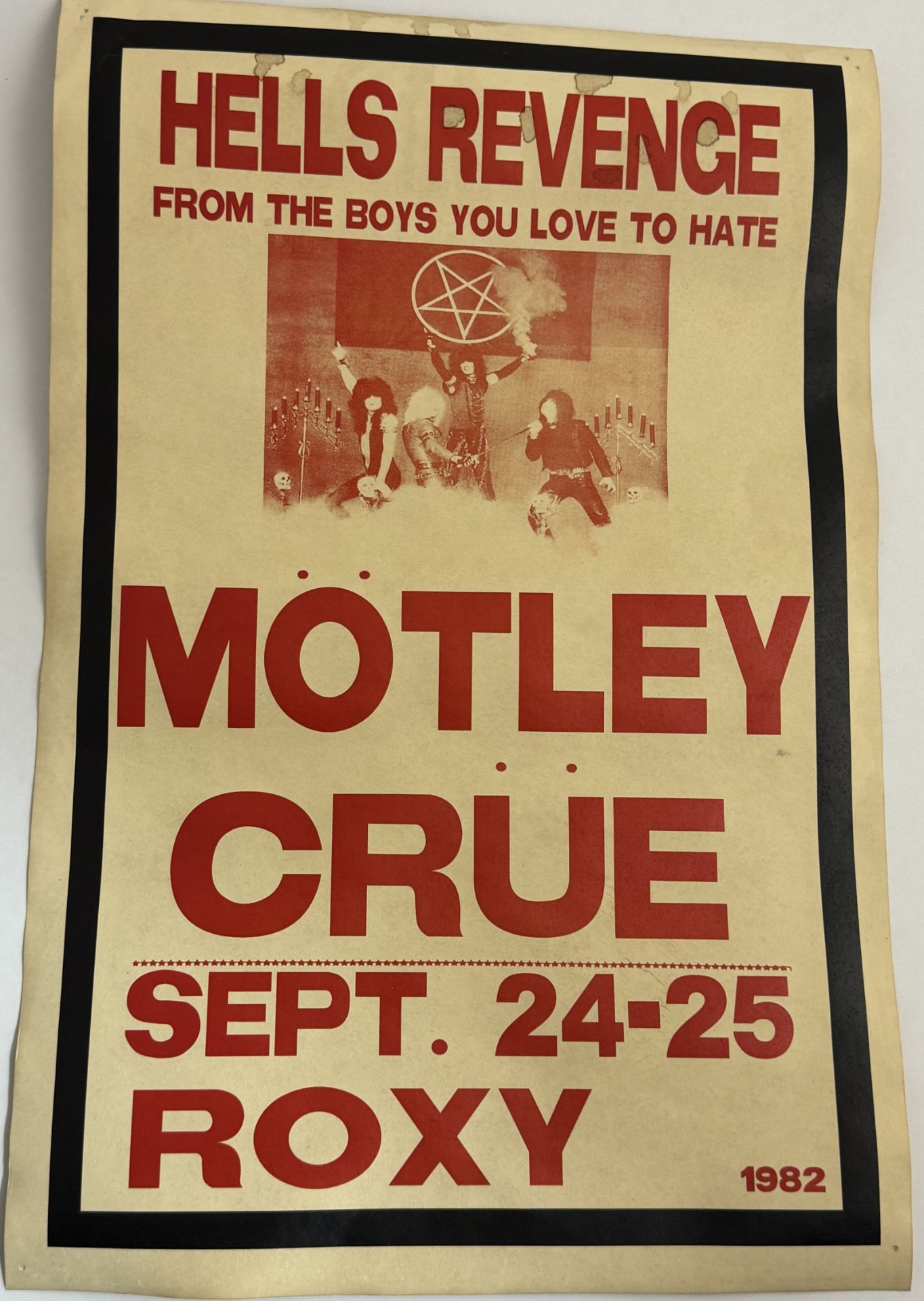 Motley Crue Concert Poster