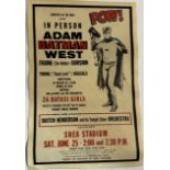 Batman Adam West Shea Stadium Poster