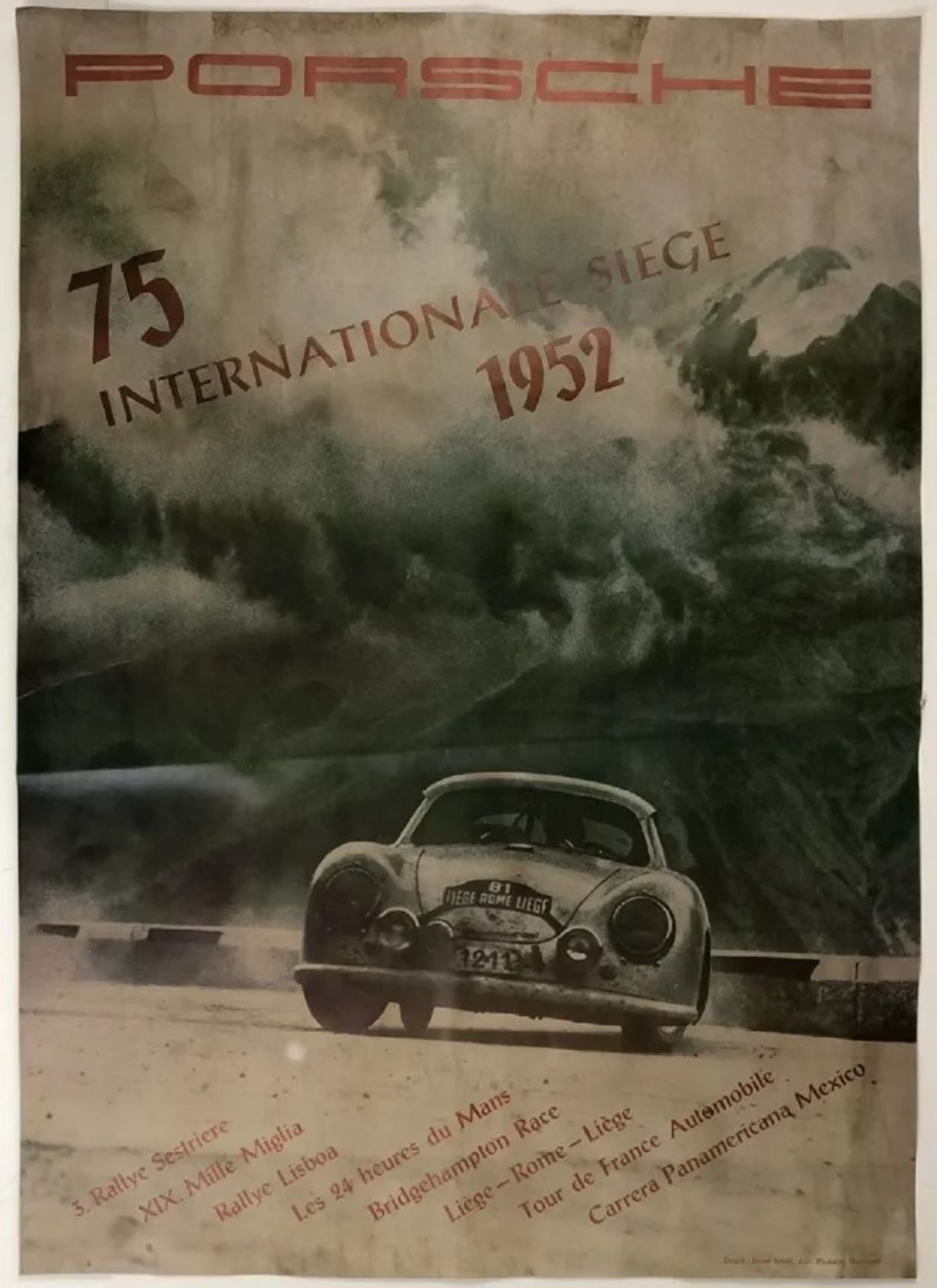 Porsche 75 International Siege Racing Poster - Bild 2 aus 2