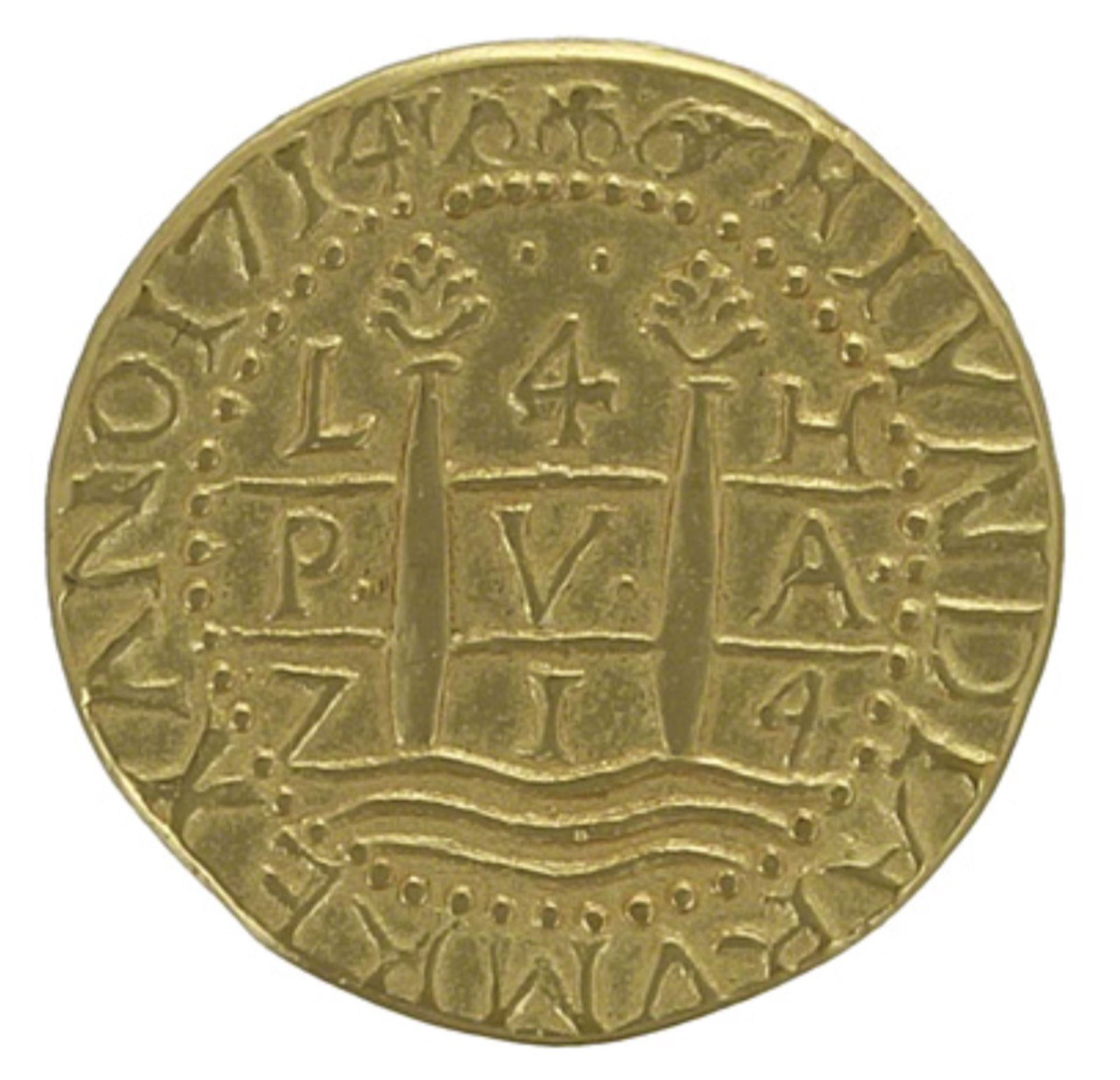 Lima Peru Four Escudos Spanish Gold Cob Coin