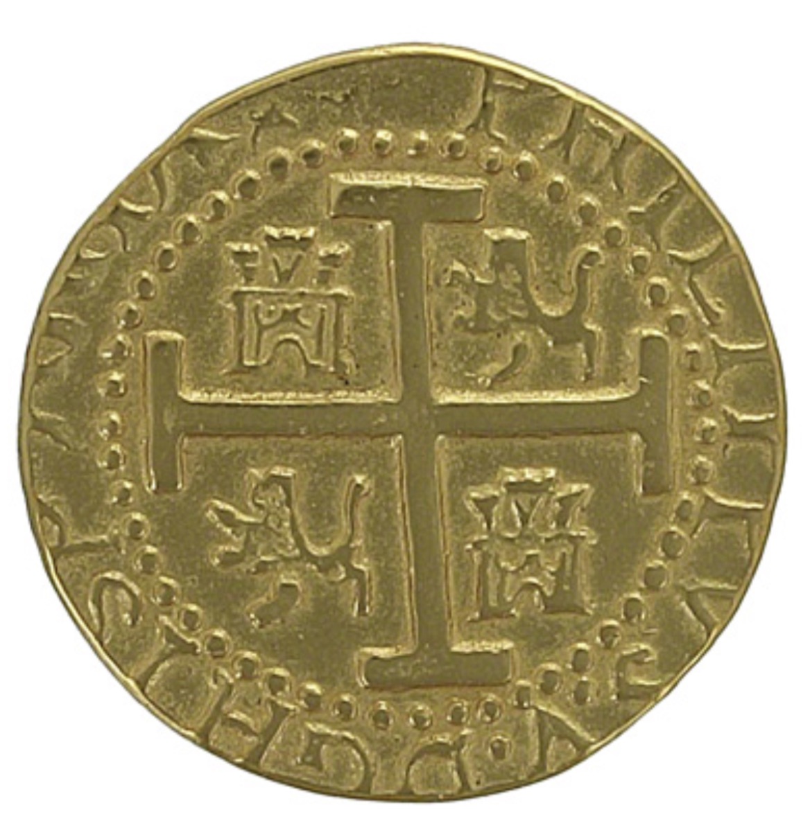 Lima Peru Four Escudos Spanish Gold Cob Coin - Image 2 of 2
