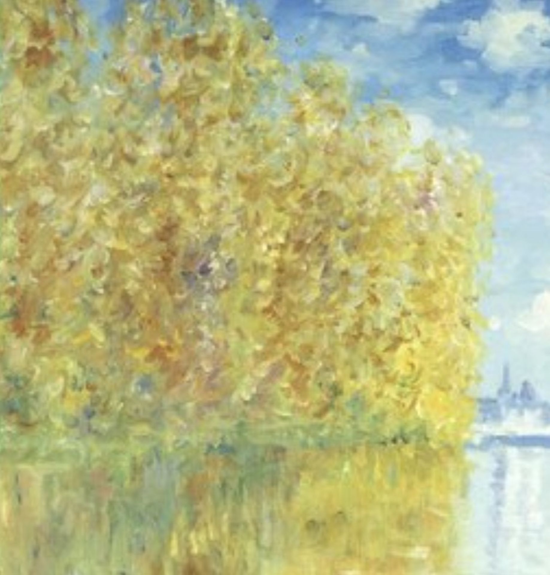 Claude Monet "Autumn at Argenteuil, 1873" Oil Painting, After - Image 3 of 6