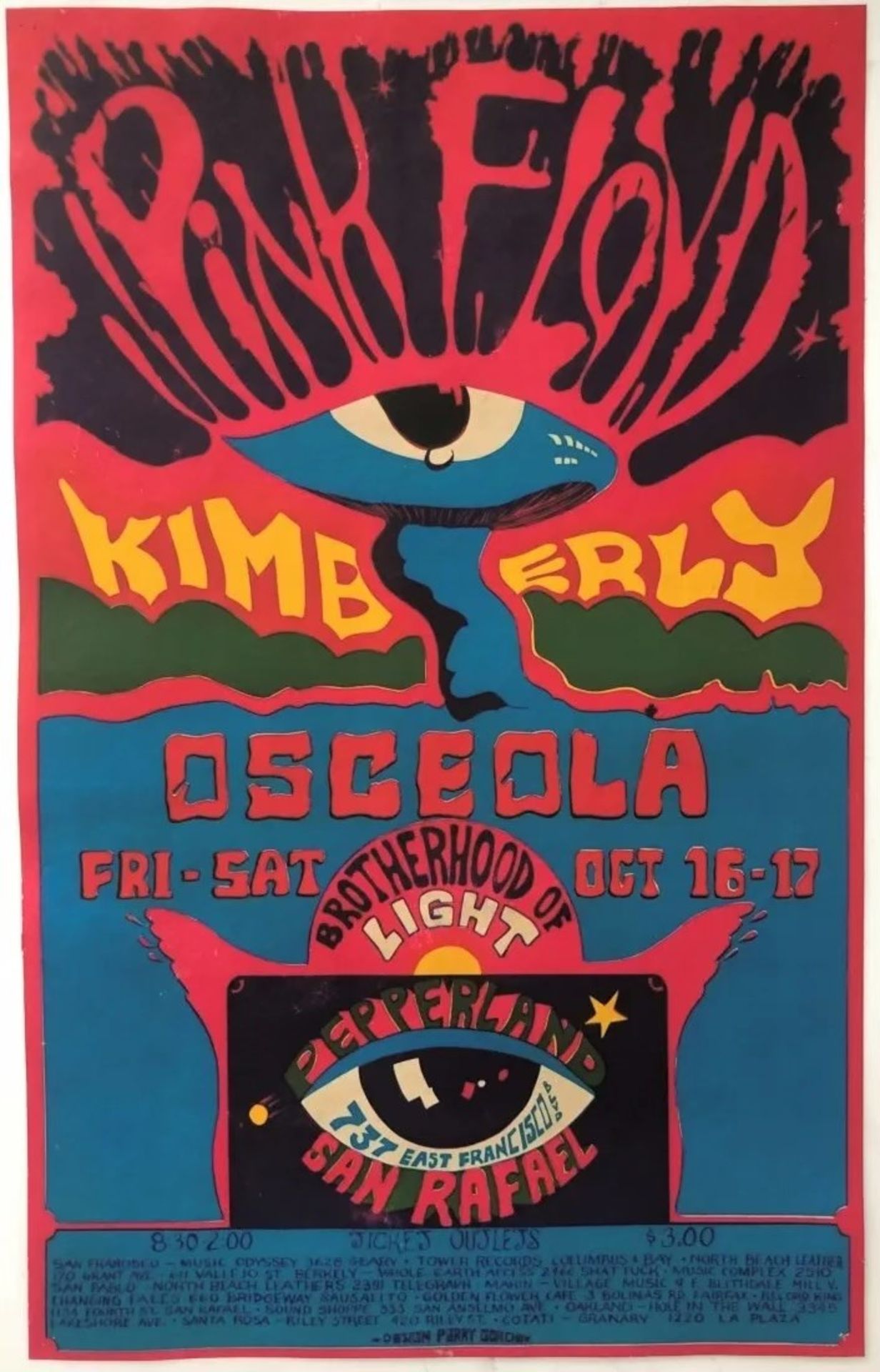 Pink Floyd Pepperland Concert Poster