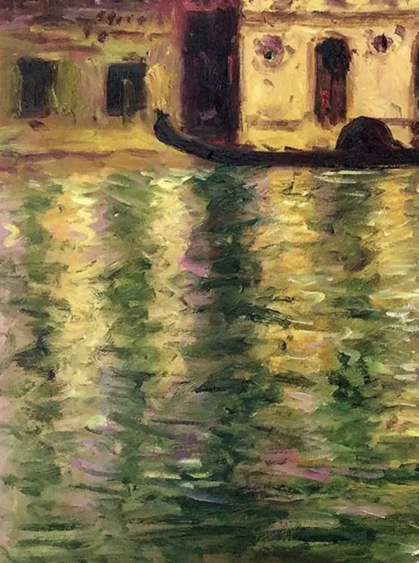 Claude Monet "Palazzo Dario, 1908" Oil Painting, After - Image 4 of 5