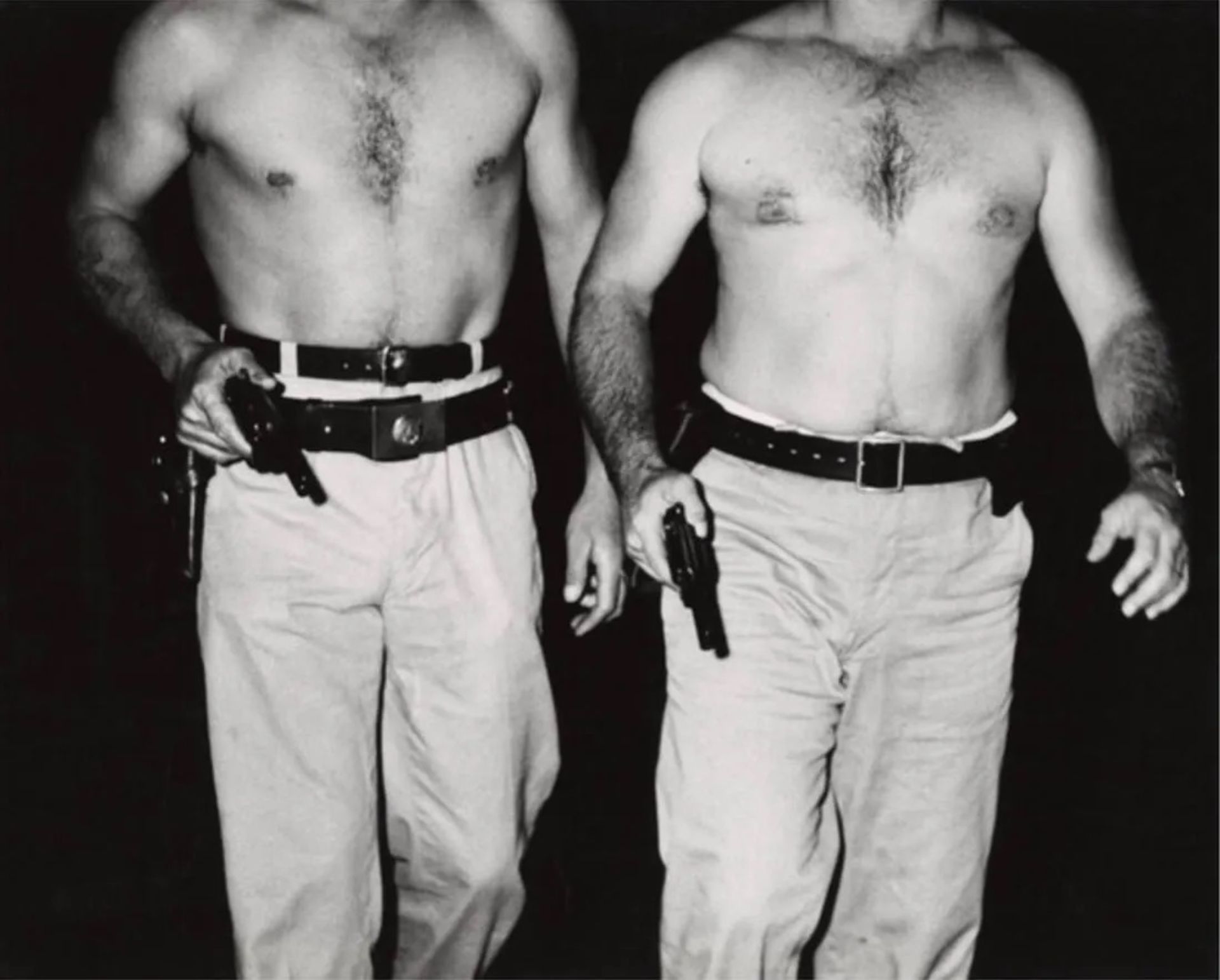 Weegee, Arthur Fellig, "Two Police Officers, Hudson River, New York, 1941" Print