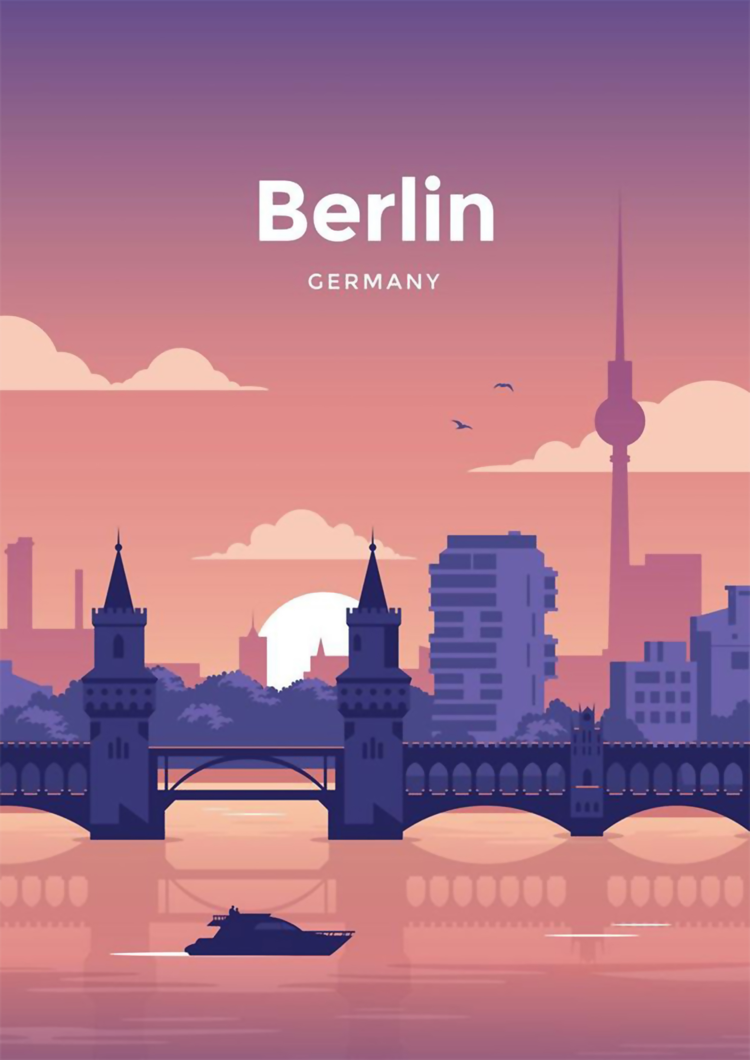 Berlin, Germany Travel Poster