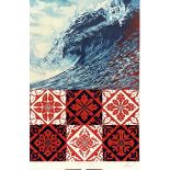 Shepard Fairey "Wave of Distress" Signed Offset Lithograph