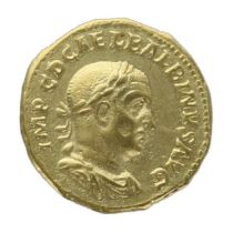 Roman Emperor Balbinus Gold Aureus Coin