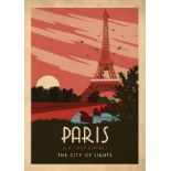 Paris, France Travel Poster