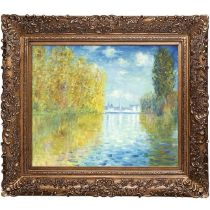 Claude Monet "Autumn at Argenteuil, 1873" Oil Painting, After