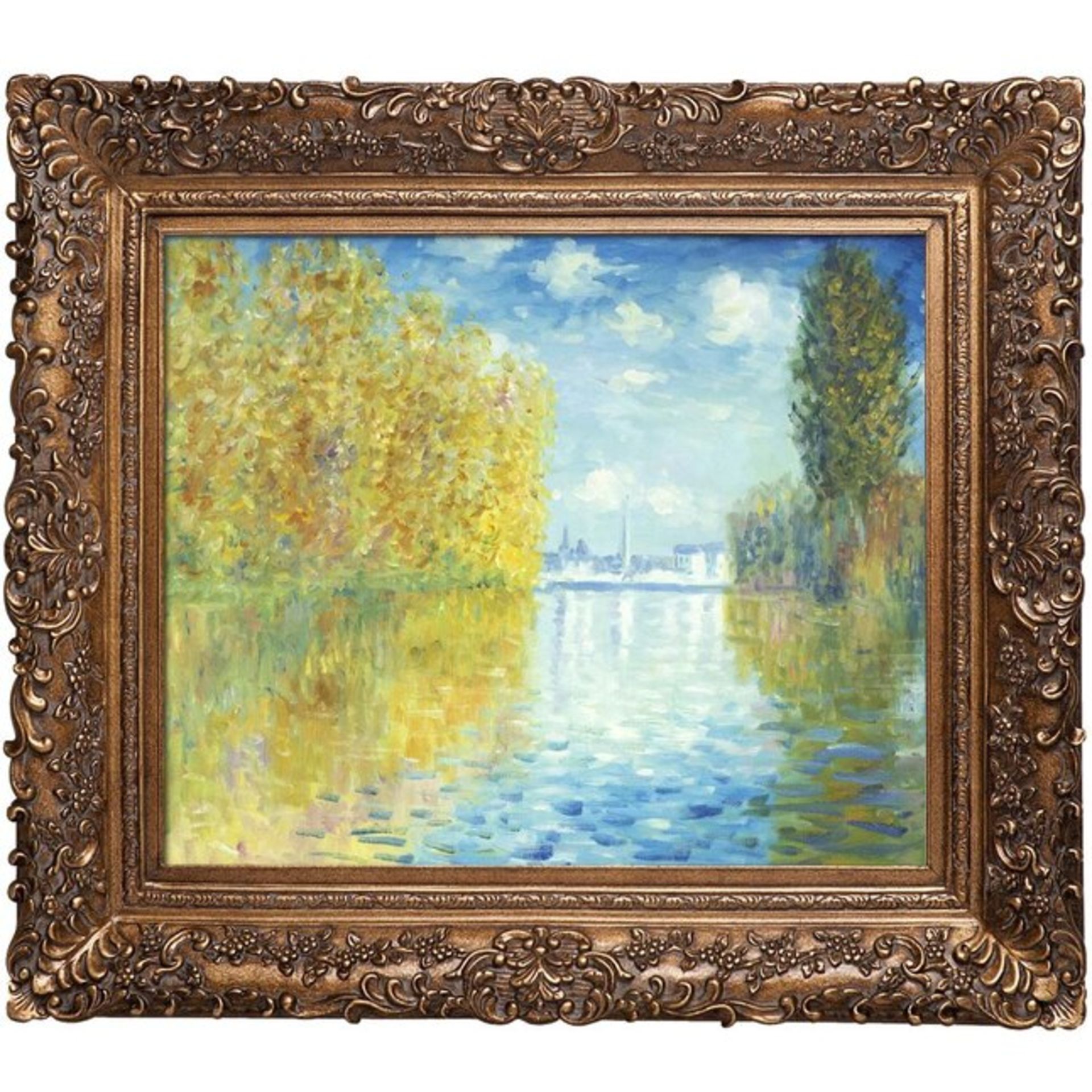 Claude Monet "Autumn at Argenteuil, 1873" Oil Painting, After