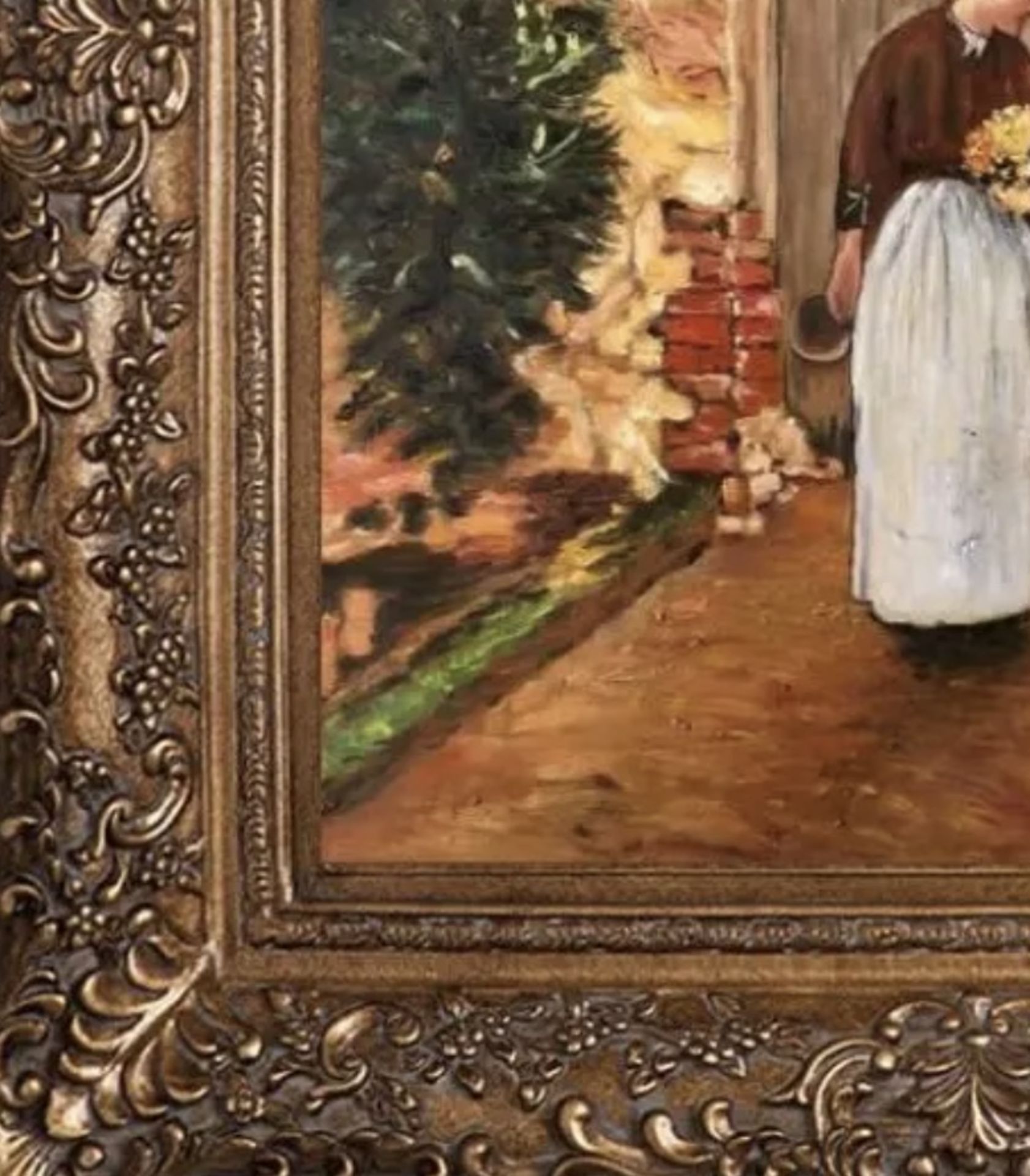 Childe Hassam "The Garden Door, 1888" Oil Painting, After - Bild 5 aus 5