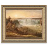 Albert Bierstadt "View of Niagara" Oil Painting, After