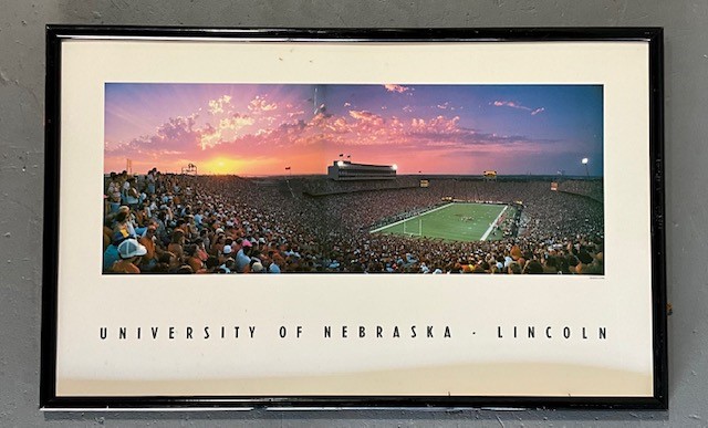 UNIVERSITY OF NEBRASKA FOOTBALL POSTER