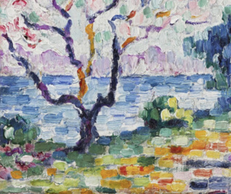Paul Signac "Alomd Trees in Flower, 1902" Offset Lithograph - Image 2 of 5
