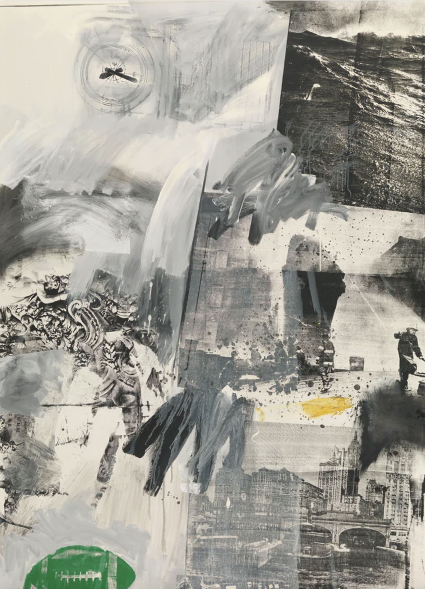 Robert Rauschenberg "Tideline, 1963" Offset Lithograph