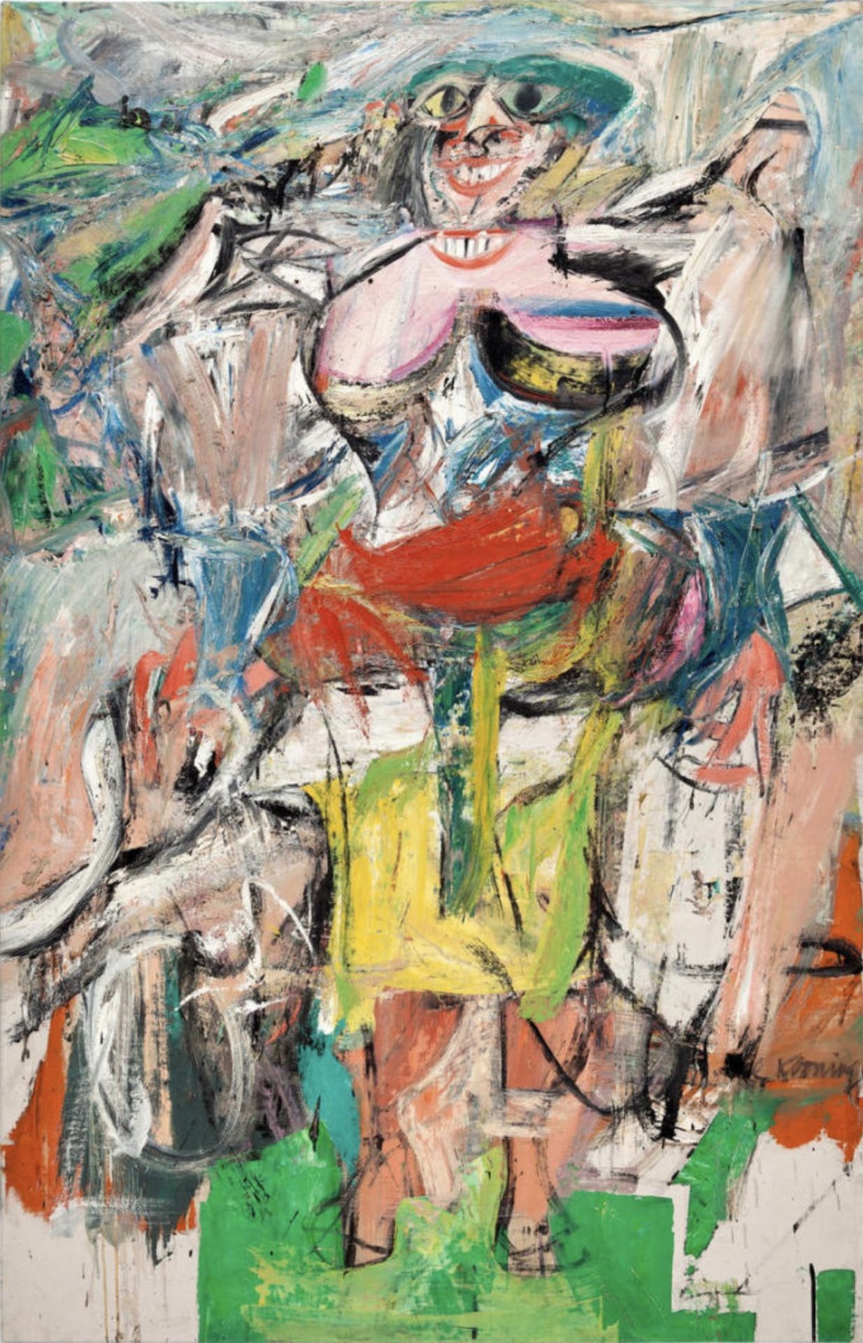 Willem de Kooning "Woman and Bicycle, 1953" Offset Lithograph