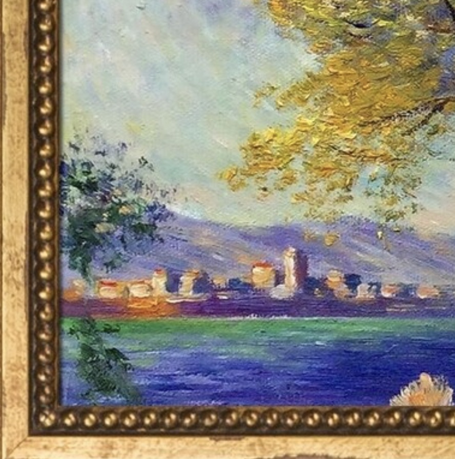 Claude Monet "Antibes, View of Salis, 1888" Oil Painting, After - Image 5 of 6