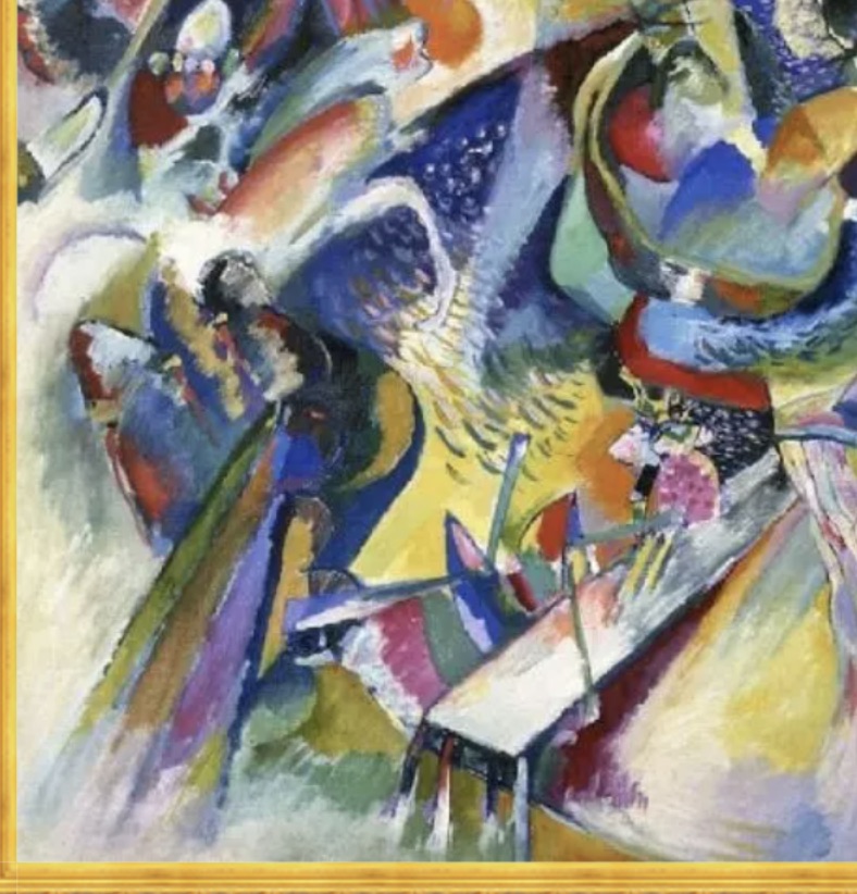 Wassily Kandinsky "Improvisation Gorge, 1914" Oil Painting, After - Image 4 of 5