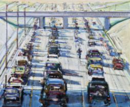 Wayne Thiebaud "Heavy Traffic, 1988" Offset Lithograph