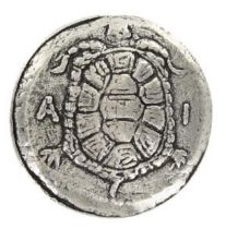 Silver Plated Aegina Attica Tortoise Greek Stater Coin