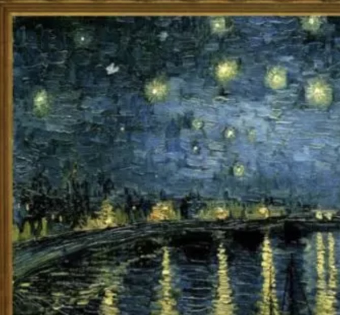 Vincent Van Gogh "Starry Night Over the Rhone" Oil Painting, After - Image 2 of 5