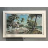 TRIPP HARRISON HARBOUR ISLAND HAND SIGNED LITHOGRAPH