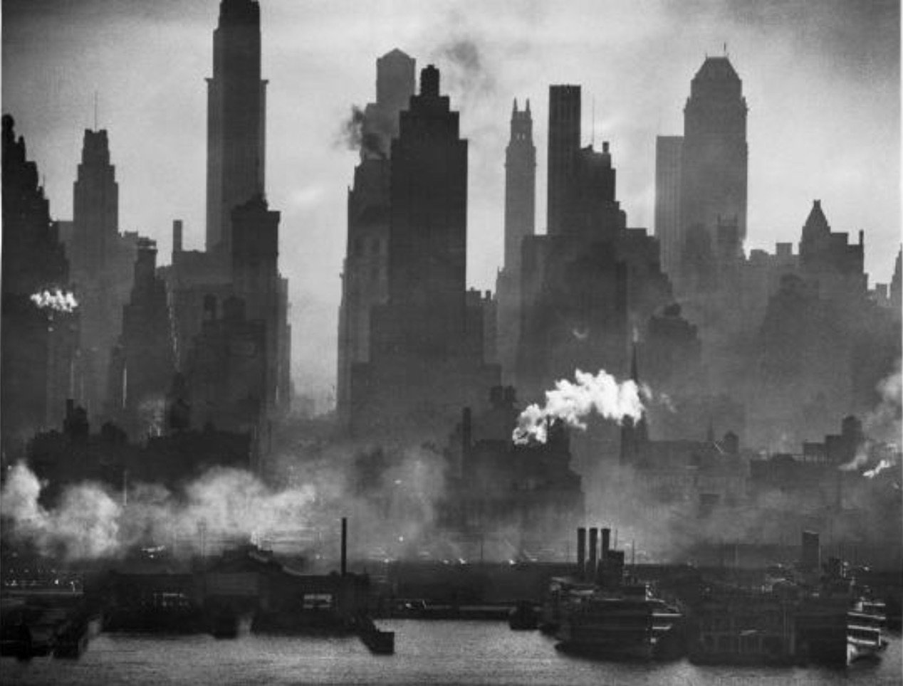 Andresas Feininger "New York Harbor" Photo Print