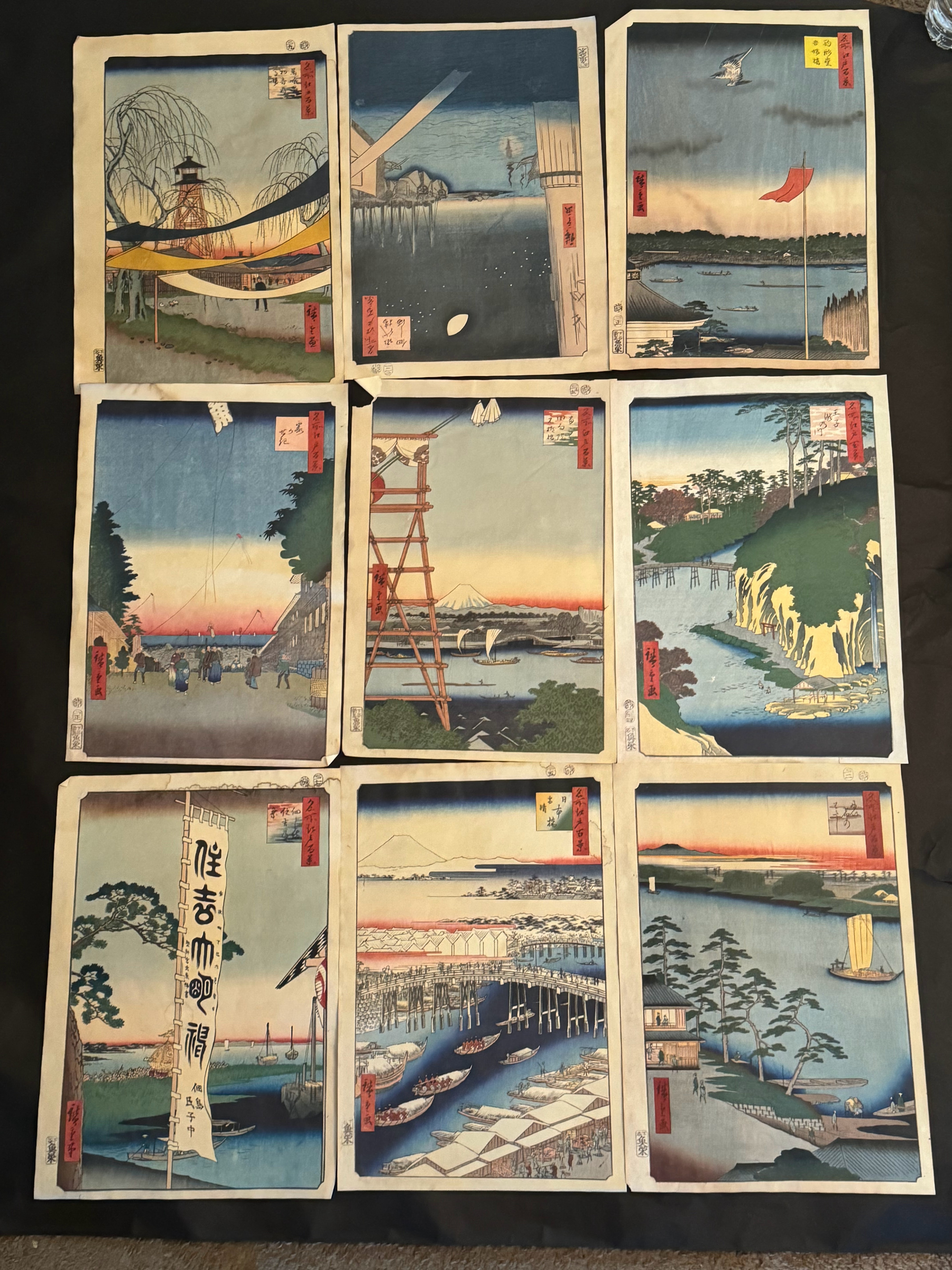 Japanese prints Lot of 11 - Bild 2 aus 2