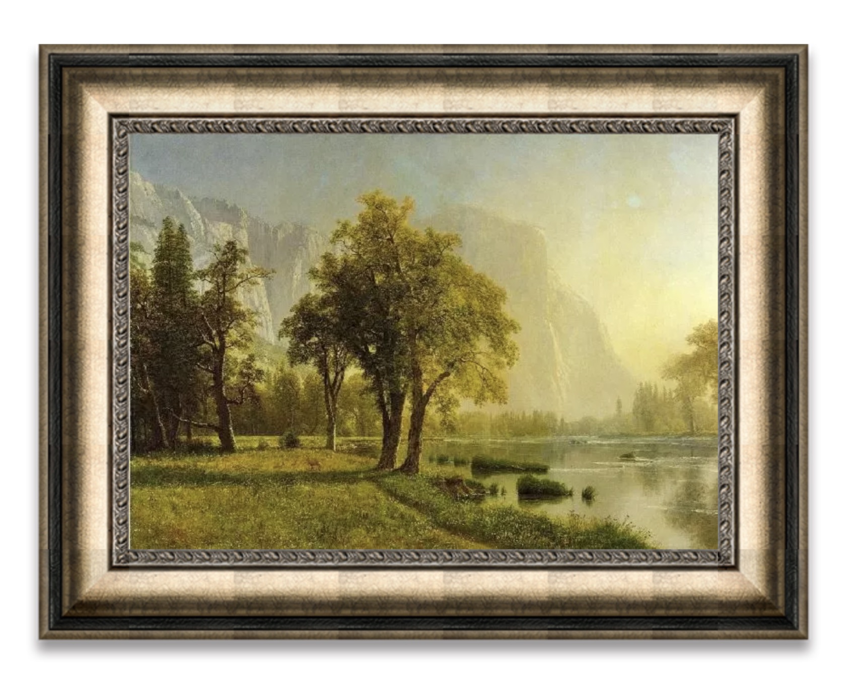 Albert Bierstadt "El Capitan, Yosemite Valley, 1875" Oil Painting, After