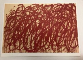 Cy Twombly - Bacchus, Offset Lithograph in Colors