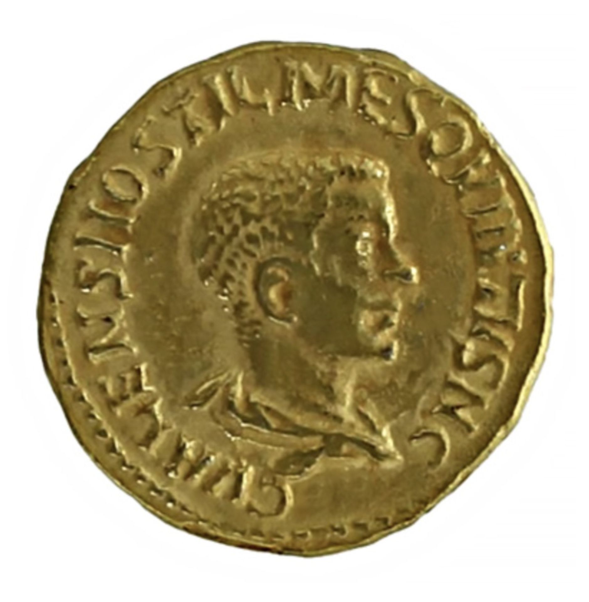 Caesar Hostilian Roman Imperial Gold Aureus Coin
