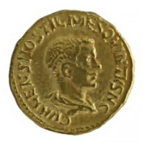 Caesar Hostilian Roman Imperial Gold Aureus Coin