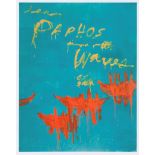 CY TWOMBLY: LEAVING PAPHOS RINGED WITH WAVES OFFSET LITHOGRAPH