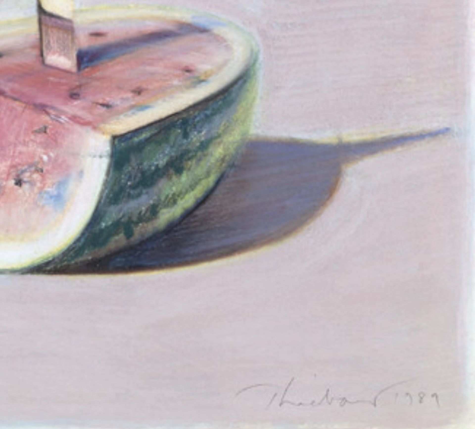 Wayne Thiebaud "Watermelon and Knife, 1989" Offset Lithograph - Bild 4 aus 5