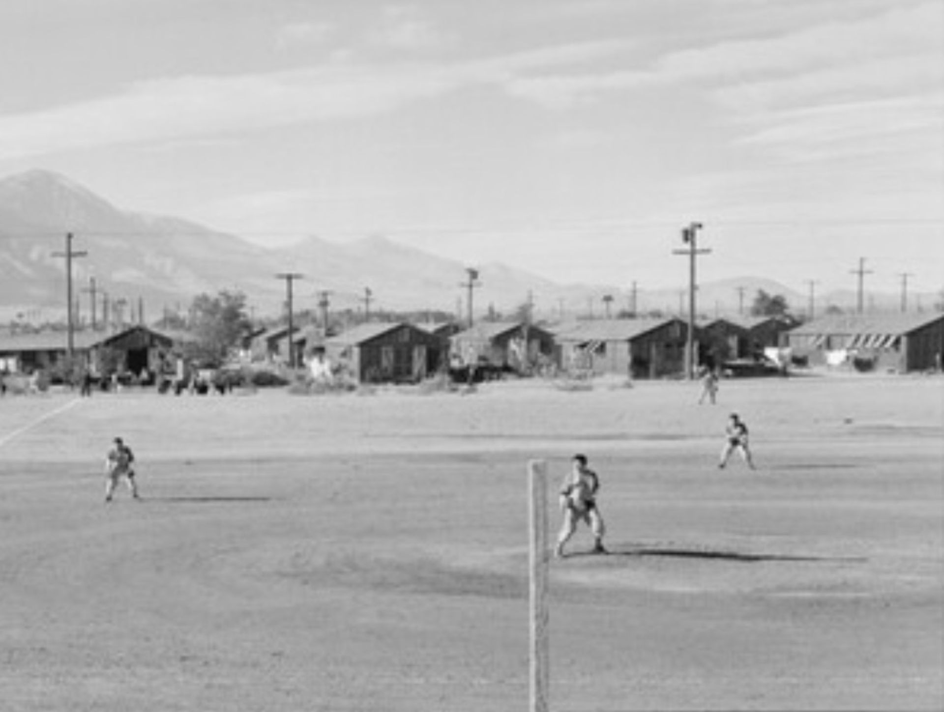 Ansel Adams "Manzanar Baseball, 1943" Print - Bild 3 aus 5