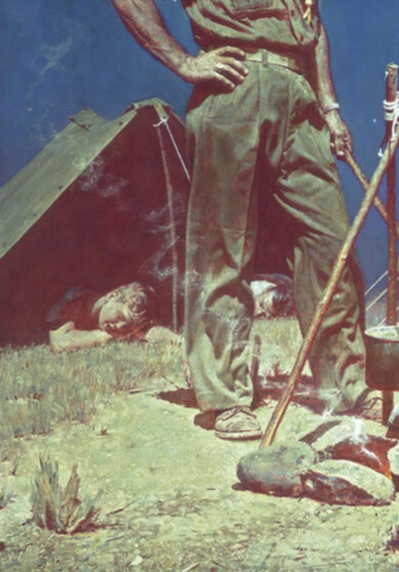 Norman Rockwell "The Scoutmaster, 1956" Offset Lithograph - Image 4 of 5