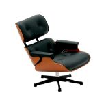 Eames Black Lounge Chair Desk Display Scale Model
