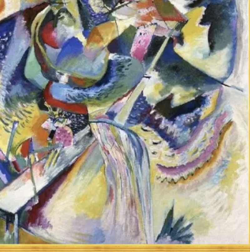 Wassily Kandinsky "Improvisation Gorge, 1914" Oil Painting, After - Image 5 of 5
