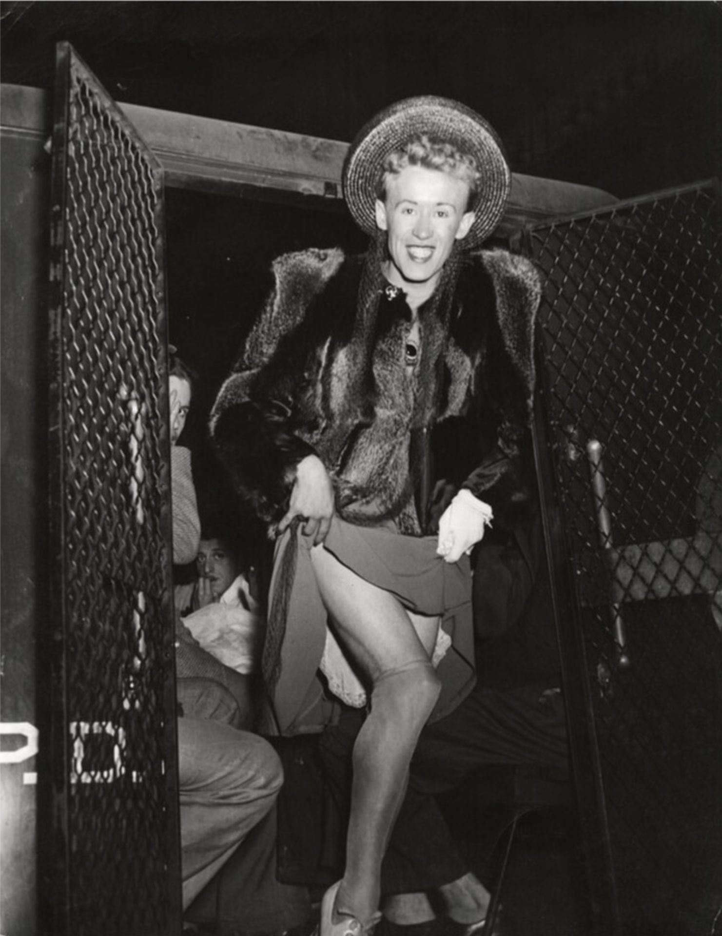 Weegee, Arthur Fellig, "Cross Dressing, Arrested, New York, 1939" Print