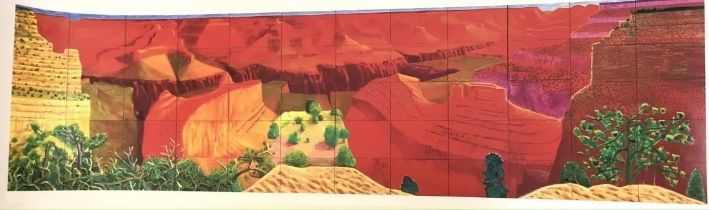 David Hockney ( Grand Canyon) Lithograph 1998
