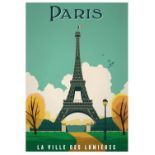 Paris, France Travel Poster