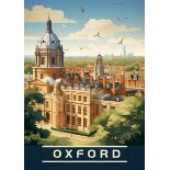 Oxford, England Travel Poster