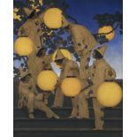 Maxfield Parrish "The Lantern Bearers, 1908" Offset Lithograph