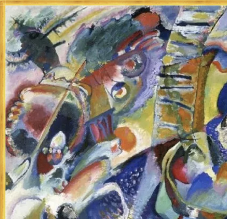 Wassily Kandinsky "Improvisation Gorge, 1914" Oil Painting, After - Image 2 of 5