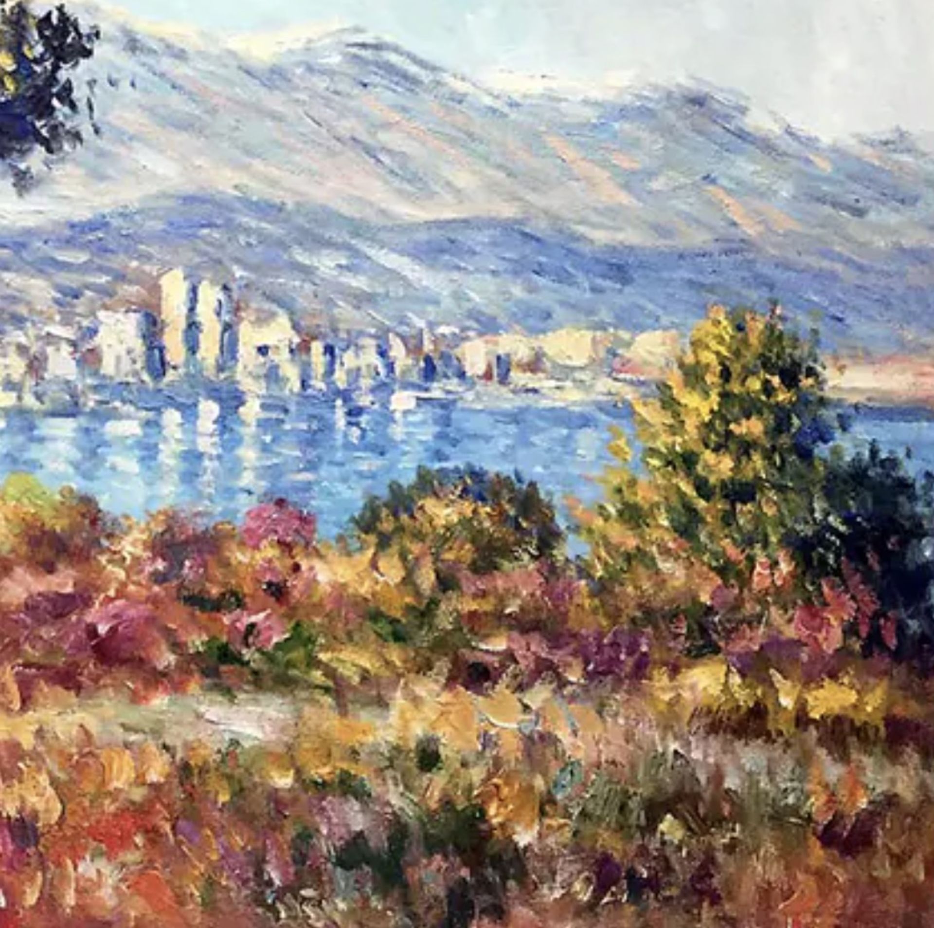 Claude Monet "Antibes, 1888" Oil Painting, After - Image 6 of 6
