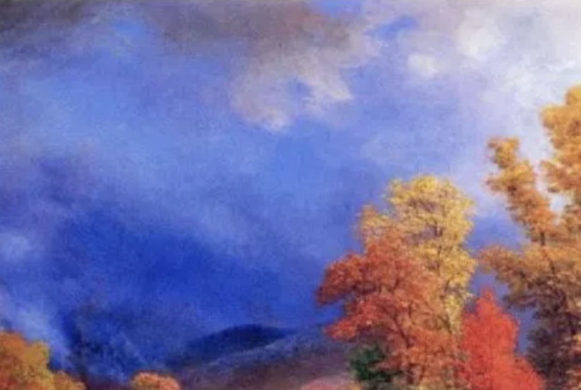 Albert Bierstadt "On the Saco" Oil Painting, After - Bild 2 aus 5